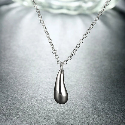 925 Silver Jewelry Water Drop Necklace Set