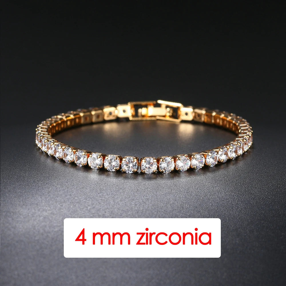 Tennis Bracelet Homme Iced Out 3/4/5mm