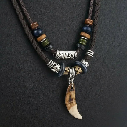 Tooth Charm Pendant Necklace